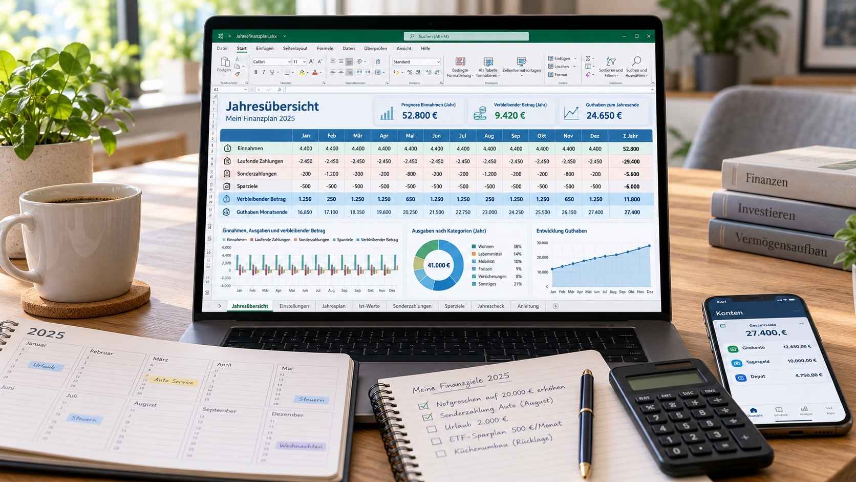 Jahres-Finanzplaner