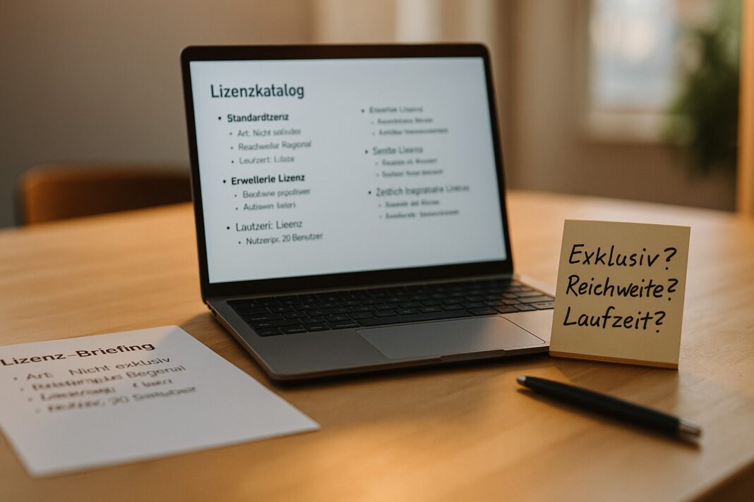 Lizenzkatalog am Packtisch – B2B‑Nutzungsrechte im Blick