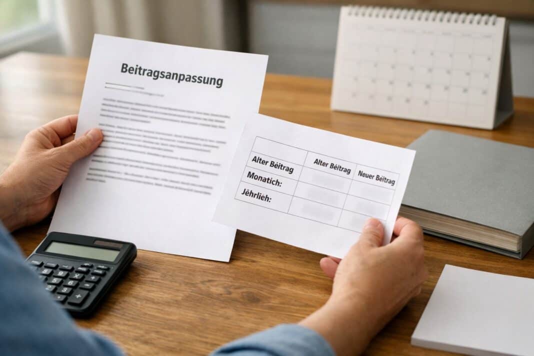 Beitragserhöhung prüfen und richtig reagieren