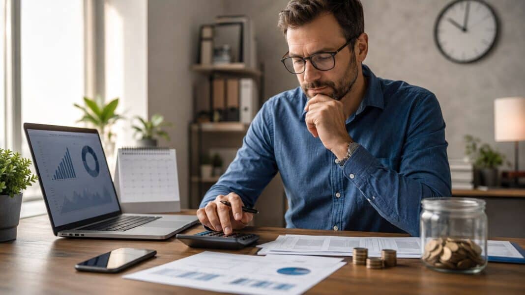 Bestes Festgeld finden: Warum der höchste Zinssatz nicht automatisch das beste Angebot ist Sichere Festgeldanlage mit Zinsvergleich und Finanzplanung am Schreibtisch
