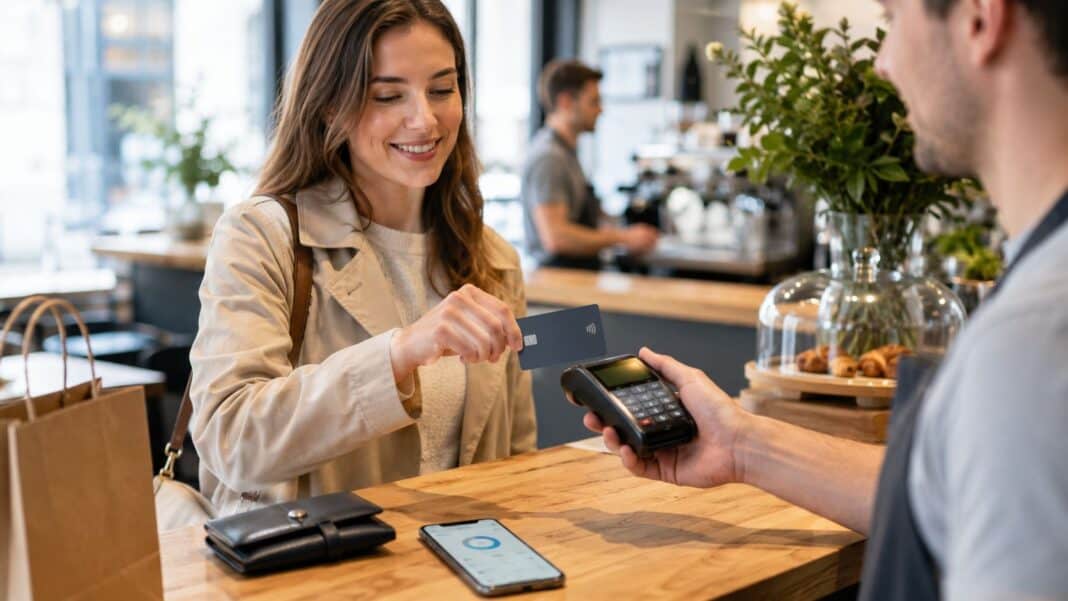 Debitkarte 2026: Was sie kann, wo sie schwächelt und für wen sie wirklich sinnvoll ist Moderne Debitkarte neben Smartphone und Girokonto-App auf einem aufgeräumten Schreibtisch