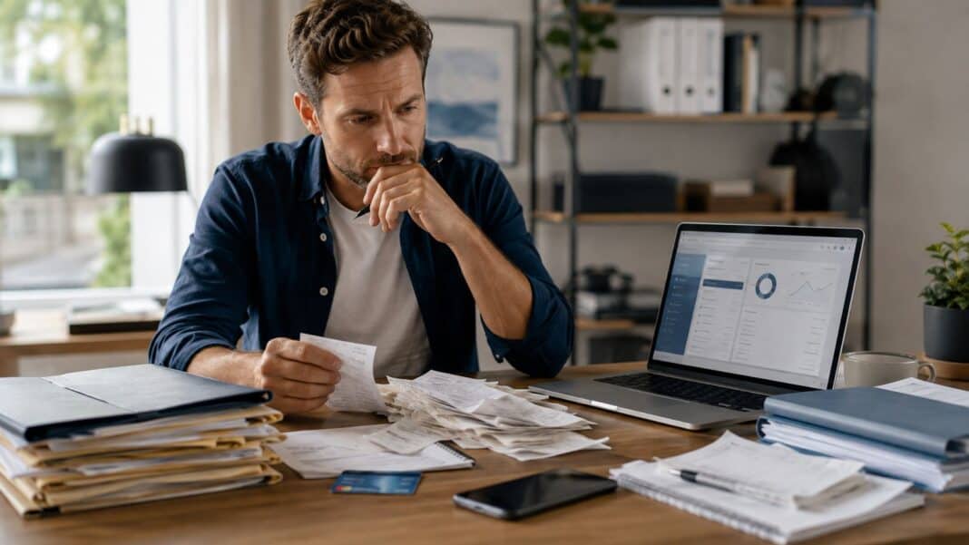 Privatkonto als Geschäftskonto nutzen: Wann das riskant wird und warum Banken es ablehnen können Selbstständige Person organisiert private und geschäftliche Finanzen getrennt